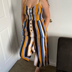 Striped Jumpsuit